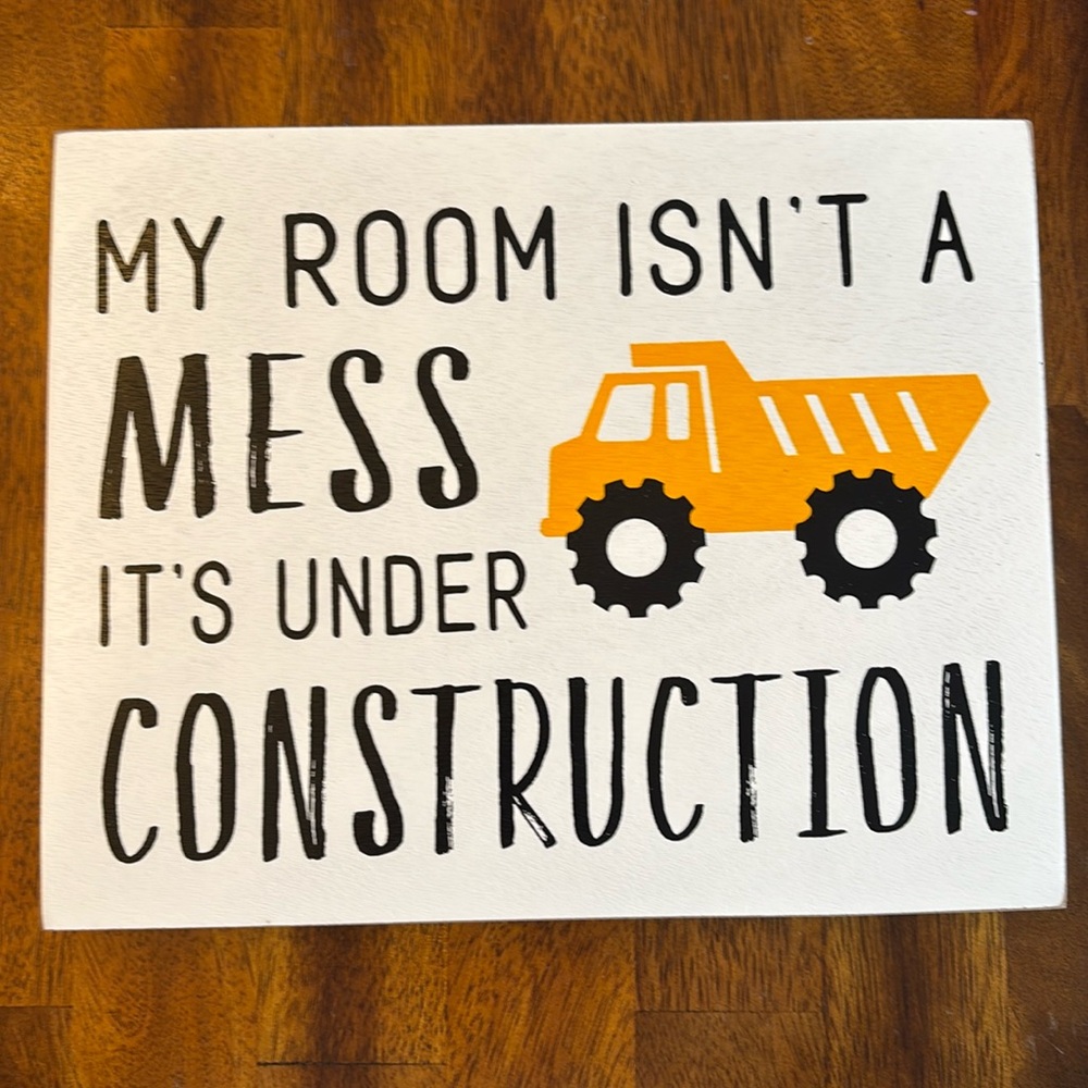 Children’s Construction Room Sign